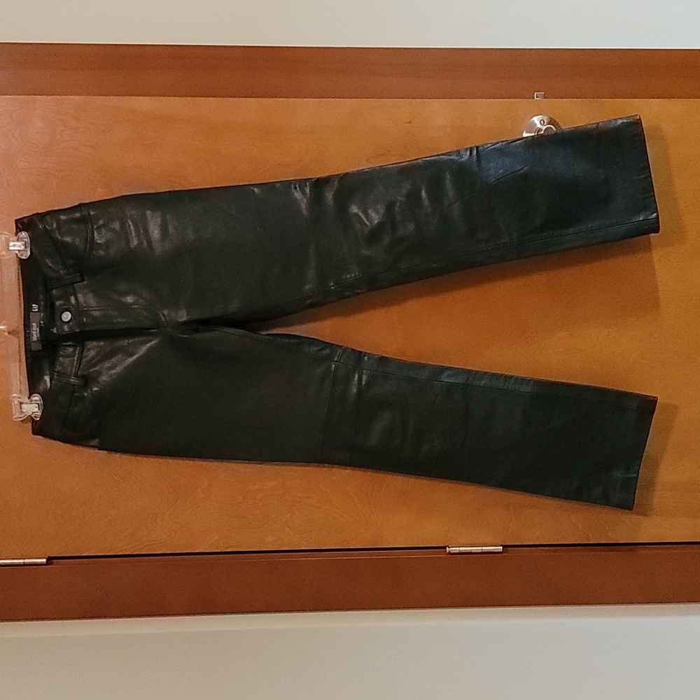 Gap Vintage Leather Pants Size 4 Black